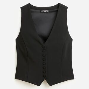 J. Crew Slim-fit tuxedo vest in city crepe